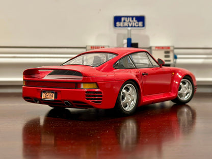 Minichamps 1987 Porsche 959 Red 1/18 Scale Resin Model Car - Product Image