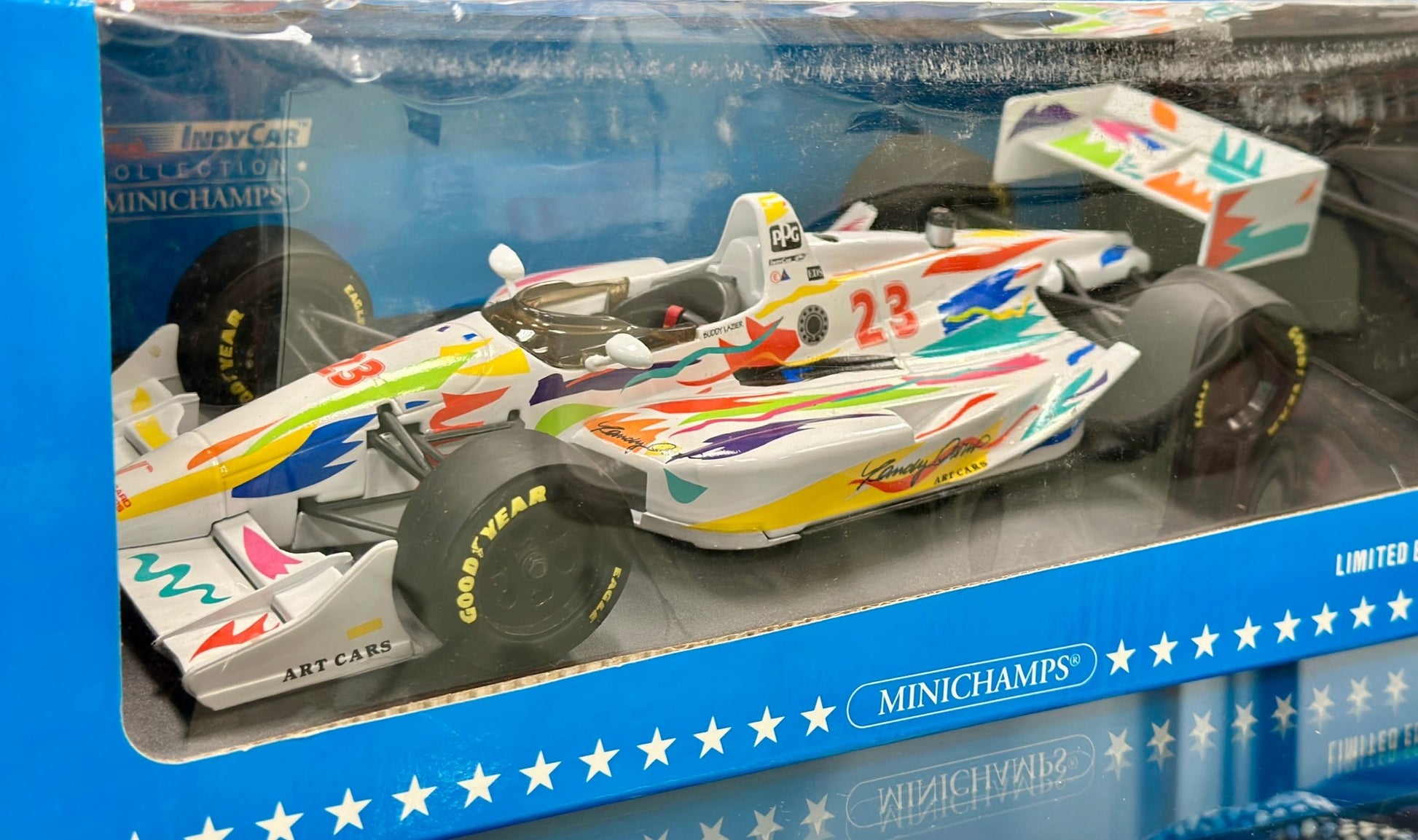 Minichamps 1994 Indy Car Leader 'Art Car' 1/18 Scale Diecast Model Car | In Box - Product Image