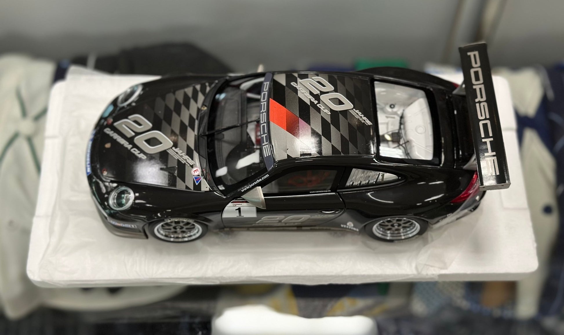 Minichamps Porsche 997 GT3 Cup Dark Gray 1/18 Scale Diecast Model Car | New - Product Image