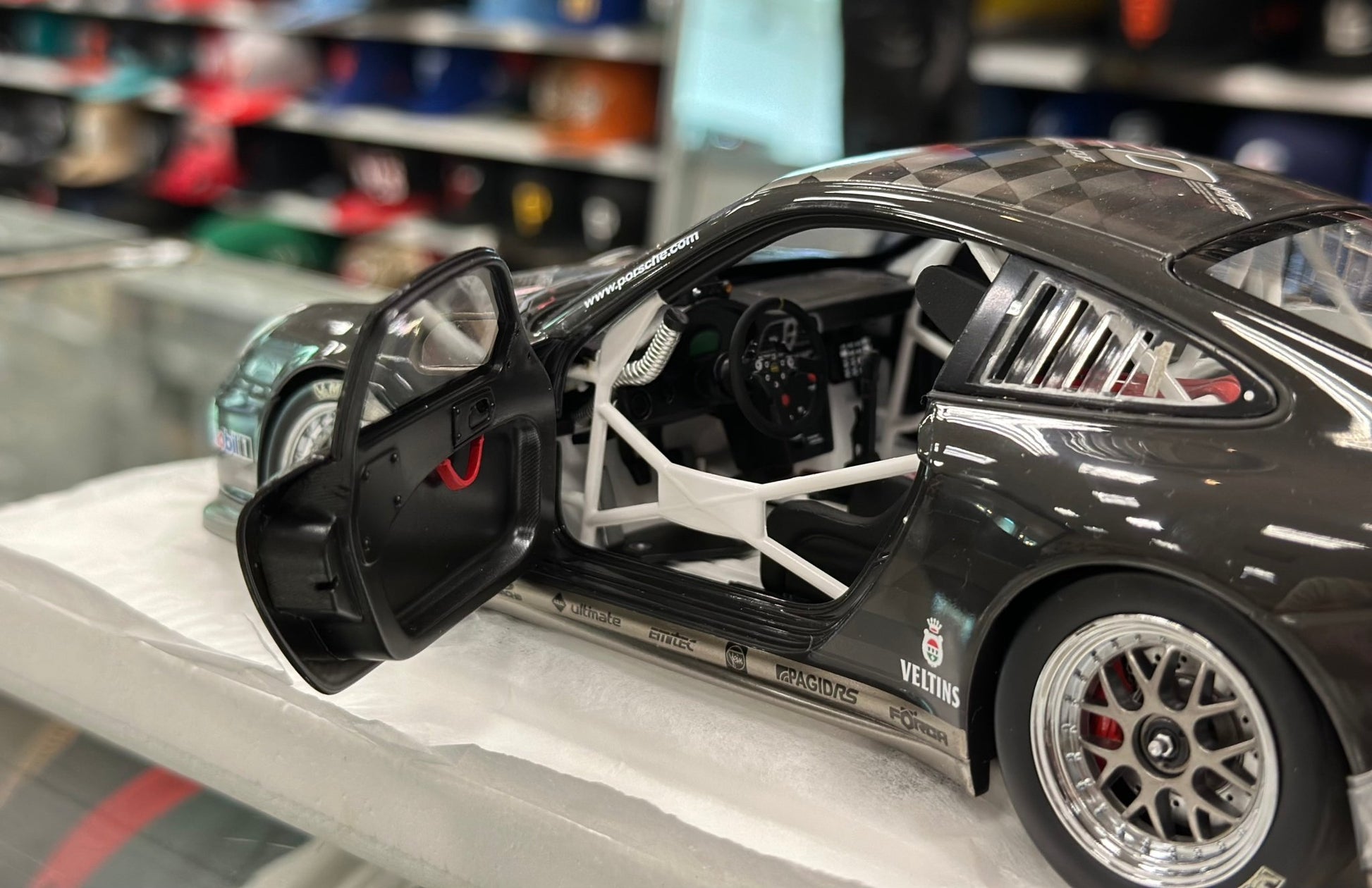 Minichamps Porsche 997 GT3 Cup Dark Gray 1/18 Scale Diecast Model Car | New - Product Image