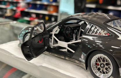 Minichamps Porsche 997 GT3 Cup Dark Gray 1/18 Scale Diecast Model Car | New - Product Image
