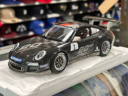 Minichamps Porsche 997 GT3 Cup Dark Gray 1/18 Scale Diecast Model Car | New - Product Image