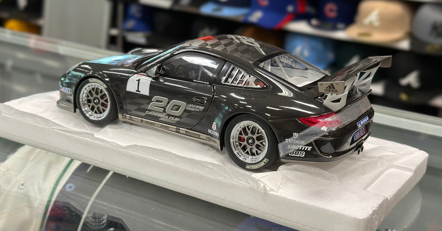 Minichamps Porsche 997 GT3 Cup Dark Gray 1/18 Scale Diecast Model Car | New - Product Image