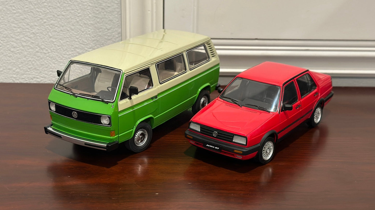 Mission Model Volkswagen Jetta GT MK II Red 1/18 Scale Diecast Model Car - Product Image