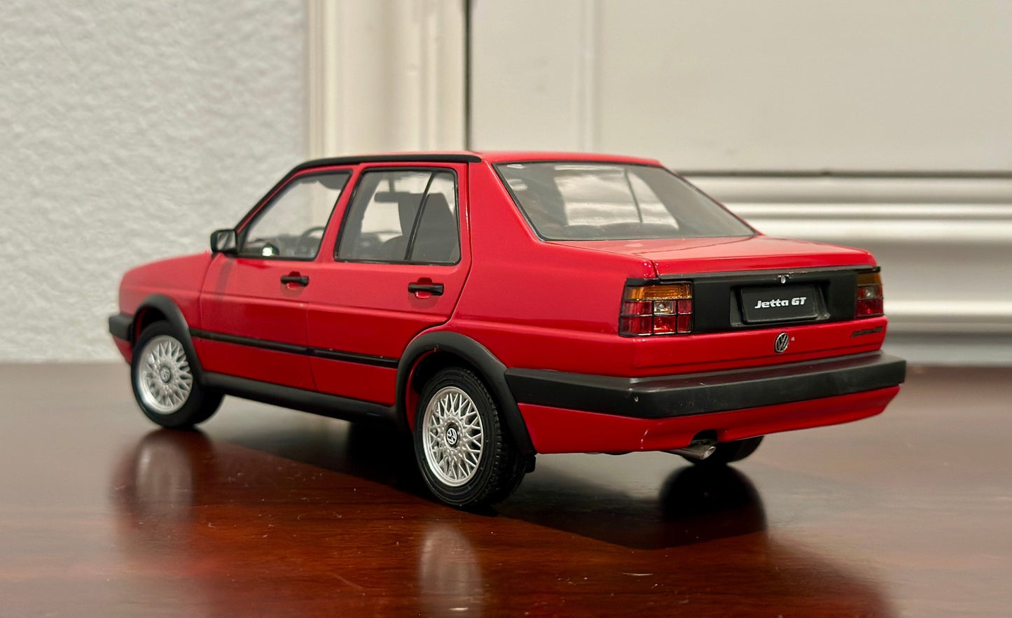 Mission Model Volkswagen Jetta GT MK II Red 1/18 Scale Diecast Model Car - Product Image