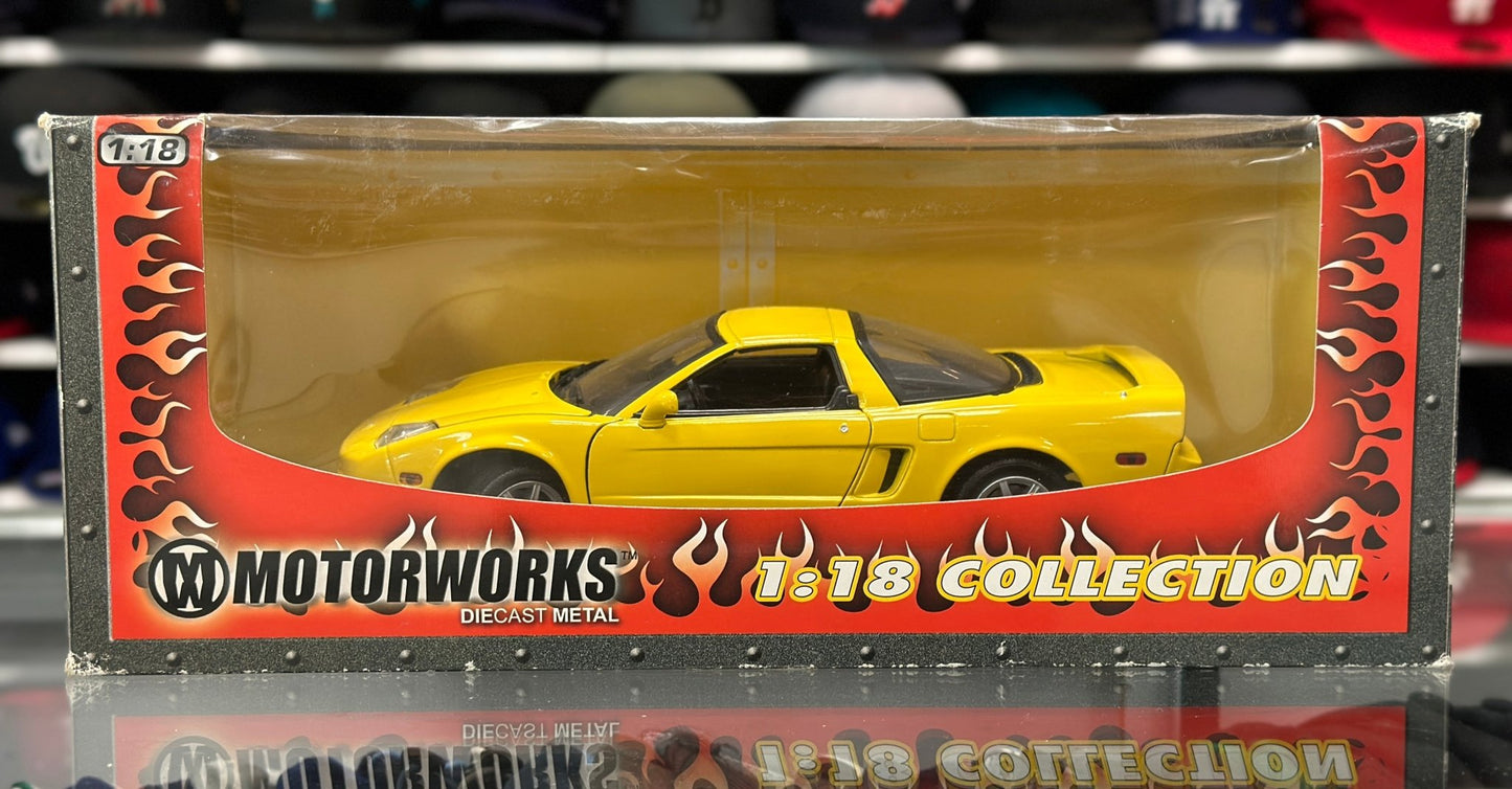 Motormax Acura NSX NA2 Yellow 1/18 Scale Diecast Model Car - Product Image