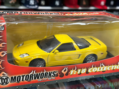 Motormax Acura NSX NA2 Yellow 1/18 Scale Diecast Model Car - Product Image