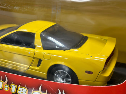 Motormax Acura NSX NA2 Yellow 1/18 Scale Diecast Model Car - Product Image