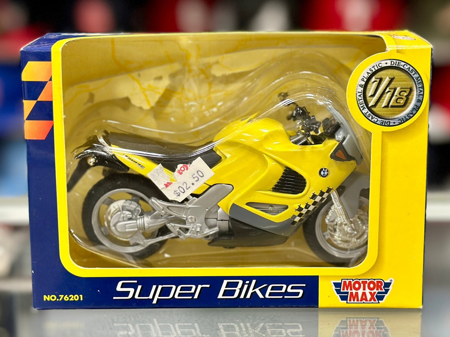 Motormax BMW Motorcycle 1/18 Scale Model Motorcycle - Product Image