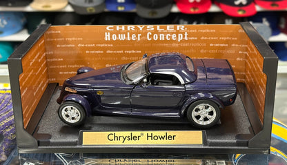 Motormax Chrysler Howler Convertible w/ Hardtop Blue 1/18 Scale Diecast Model Car | New - Product Image