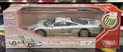 Motormax Saleen S7 Silver 1/18 Scale Diecast Model Car | New - Product Image