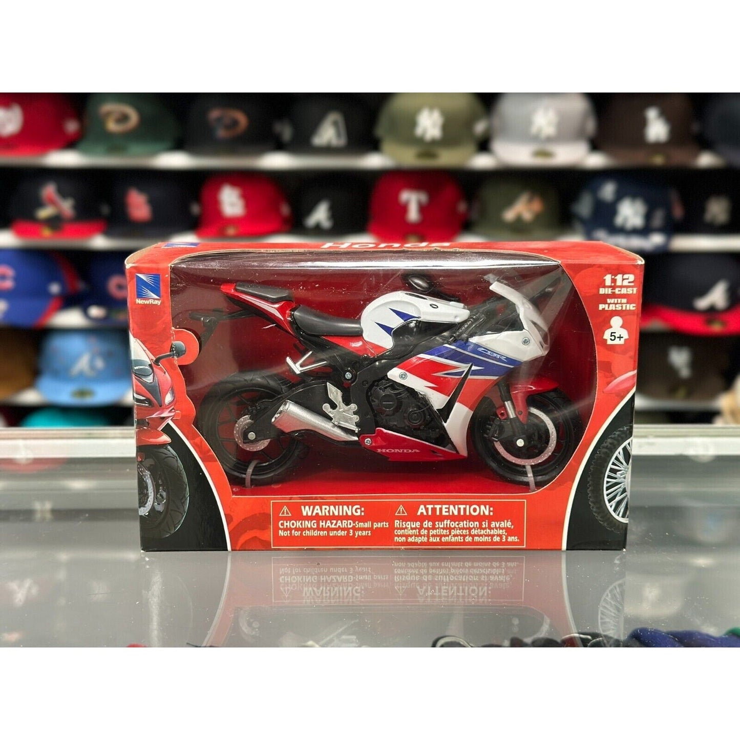 New Ray Honda CBR1000 RR Fireblade RWB 1/12 Scale Diecast Model Bike | New - Product Image