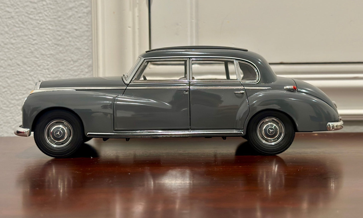 NOREV 1952 Mercedes 300 Gray 1/18 Scale Diecast Model Car - Product Image