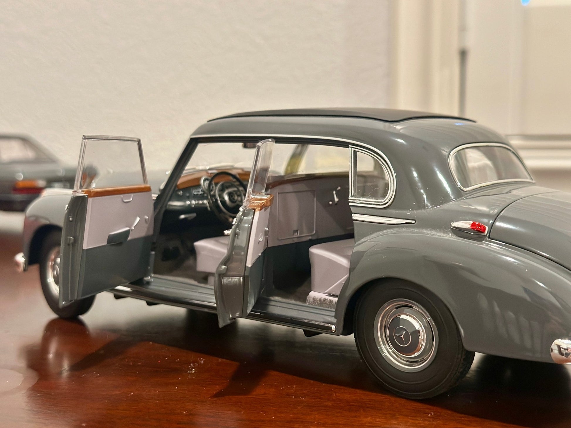 NOREV 1952 Mercedes 300 Gray 1/18 Scale Diecast Model Car - Product Image