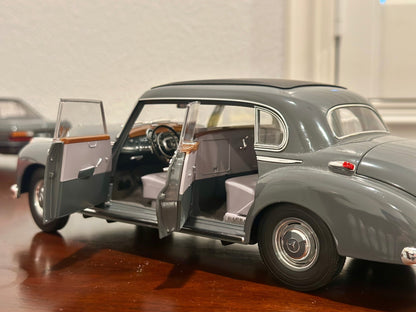 NOREV 1952 Mercedes 300 Gray 1/18 Scale Diecast Model Car - Product Image