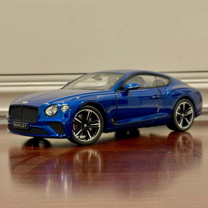 NOREV Bentley Continental GT Blue 1/18 Scale Diecast Model Car - Product Image