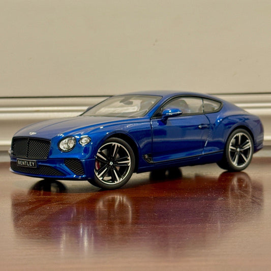 NOREV Bentley Continental GT Blue 1/18 Scale Diecast Model Car - Product Image