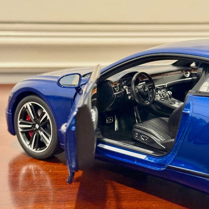 NOREV Bentley Continental GT Blue 1/18 Scale Diecast Model Car - Product Image