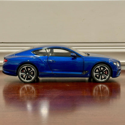 NOREV Bentley Continental GT Blue 1/18 Scale Diecast Model Car - Product Image