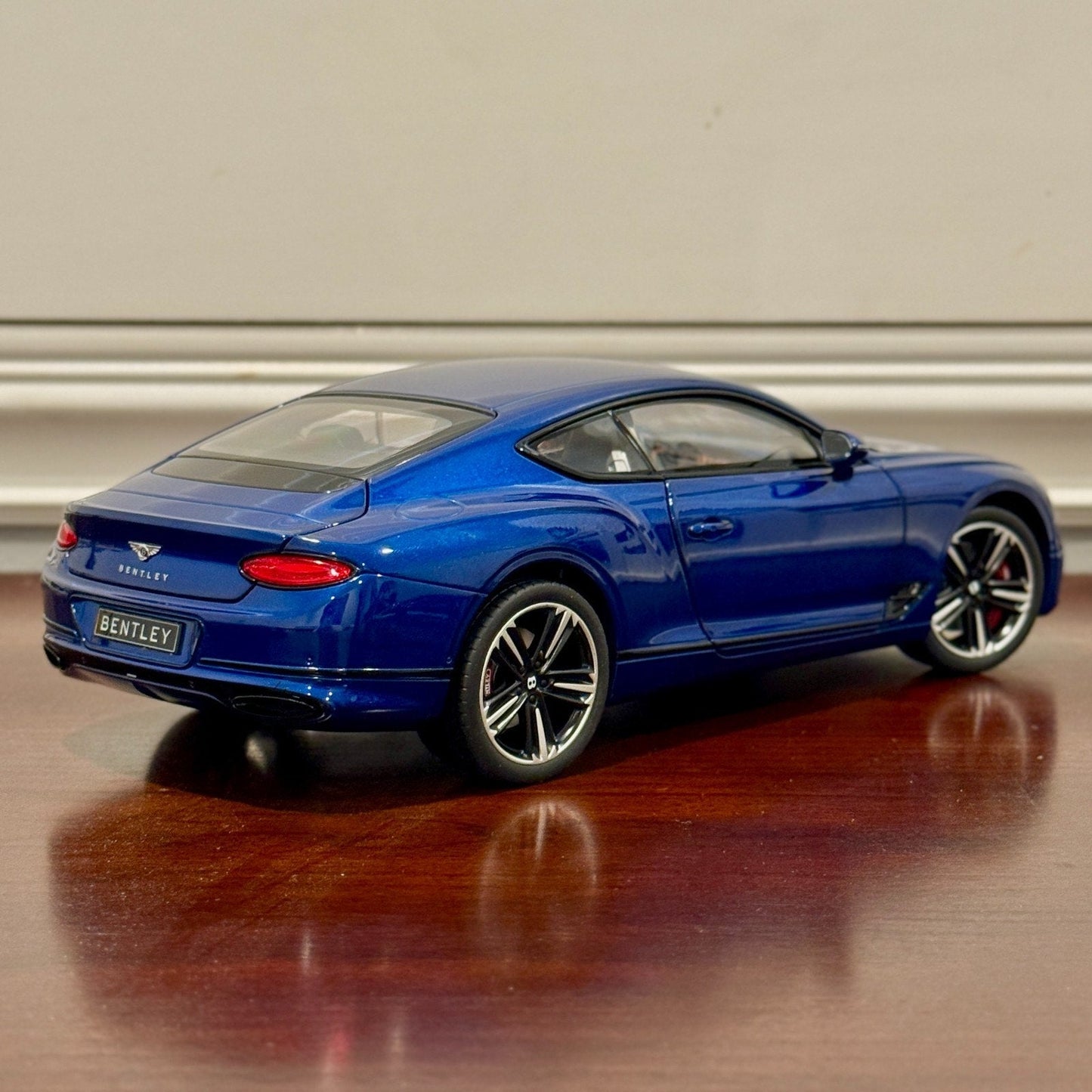 NOREV Bentley Continental GT Blue 1/18 Scale Diecast Model Car - Product Image