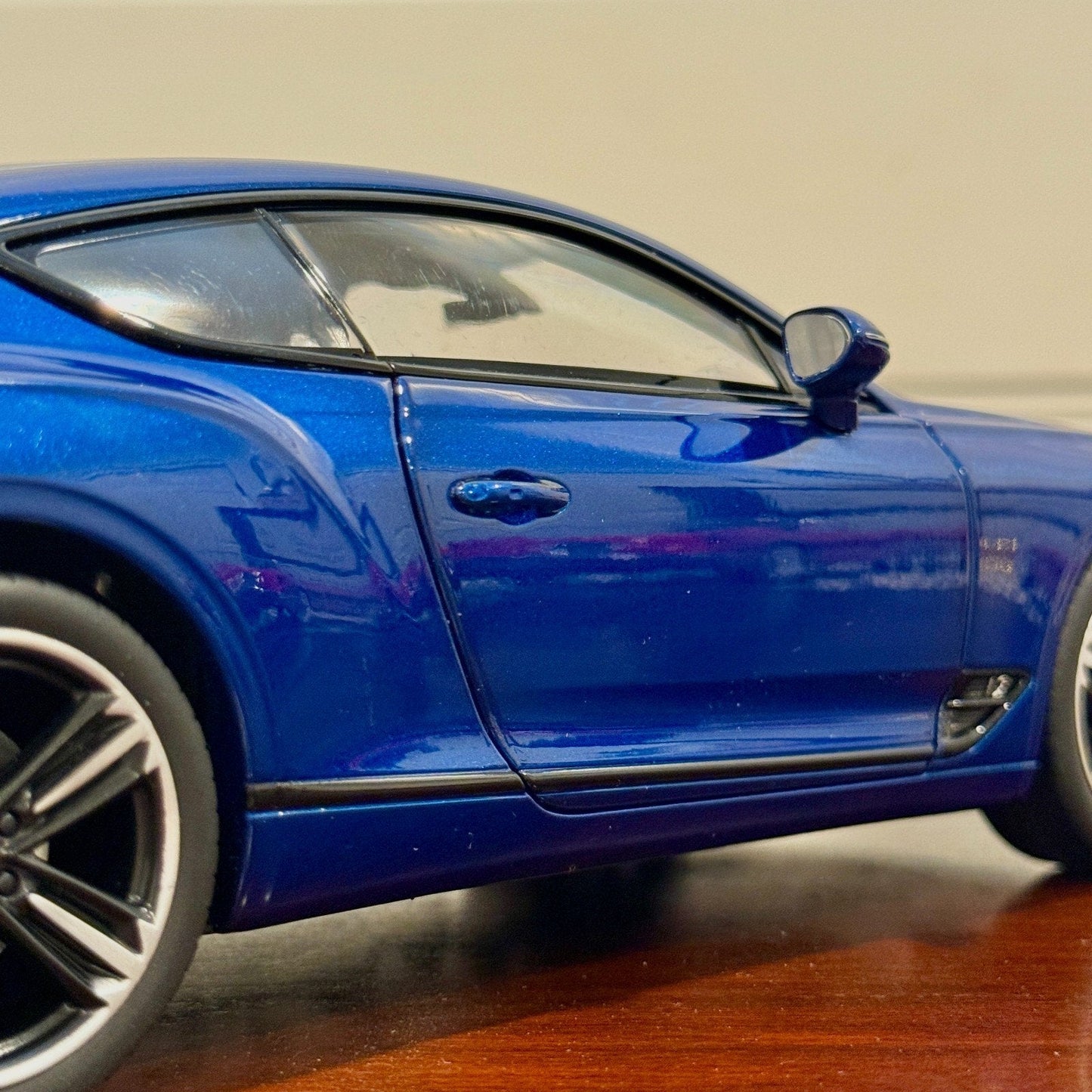 NOREV Bentley Continental GT Blue 1/18 Scale Diecast Model Car - Product Image