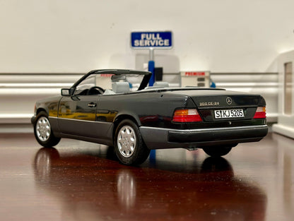 NOREV Mercedes Benz 300 CE 24 Cabriolet Dark Blue/Gray 1/18 Scale Diecast Model Car - Product Image