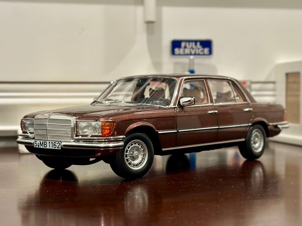 NOREV Mercedes Benz 450SEL 6.9 Metallic Brown 1/18 Scale Resin Model Car - Product Image