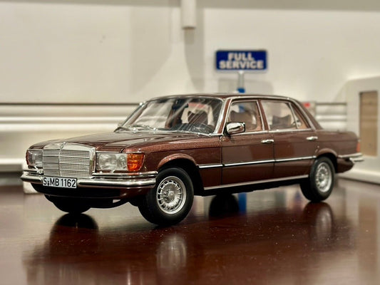 NOREV Mercedes Benz 450SEL 6.9 Metallic Brown 1/18 Scale Resin Model Car - Product Image
