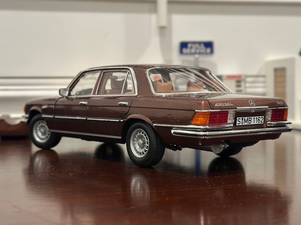 NOREV Mercedes Benz 450SEL 6.9 Metallic Brown 1/18 Scale Resin Model Car - Product Image