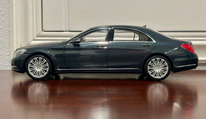 NOREV Mercedes Benz S-Class Slate Blue 1/18 Scale Diecast Model Car - Product Image