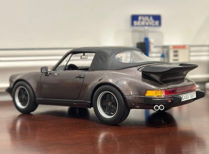 NOREV Porsche 911 930 Turbo Cabriolet Metallic Brown 1/18 Scale Diecast Model Car - Product Image