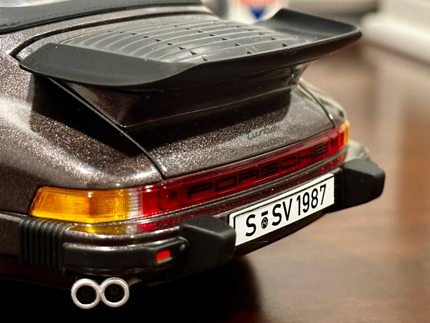 NOREV Porsche 911 930 Turbo Cabriolet Metallic Brown 1/18 Scale Diecast Model Car - Product Image