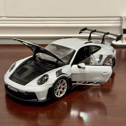 NOREV Porsche 911 992 GT3 RS Metallic Ice Grey 1/18 Scale Diecast Model Car - Product Image