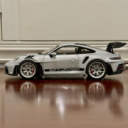 NOREV Porsche 911 992 GT3 RS Metallic Ice Grey 1/18 Scale Diecast Model Car - Product Image