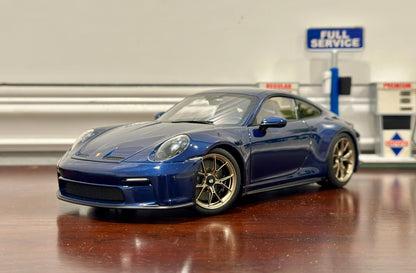 NOREV Porsche 992 GT3 Touring Blue w/ Bronze 1/18 Scale Diecast Model Car - Product Image