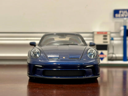 NOREV Porsche 992 GT3 Touring Blue w/ Bronze 1/18 Scale Diecast Model Car - Product Image