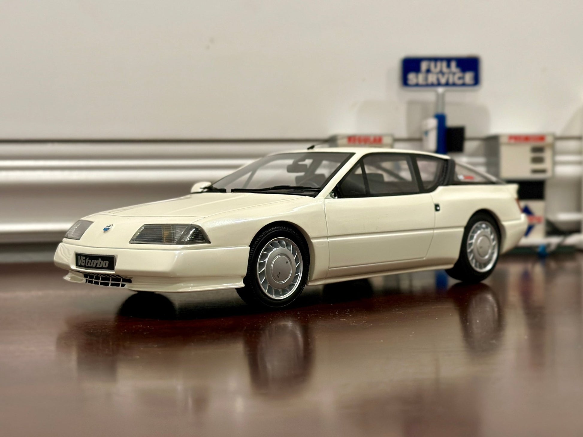 Ottomobile Alpine GTA V6 Turbo White 1/18 Scale Resin Model Car - Product Image