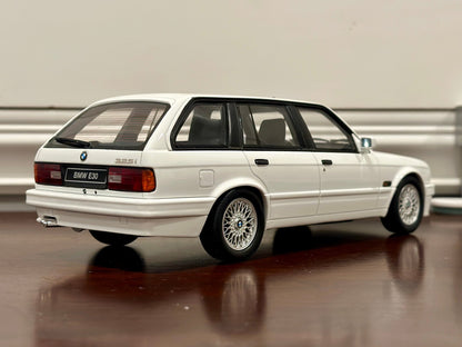 Ottomobile BMW E30 Touring Alpine White 1/18 Scale Resins Model Car - Product Image