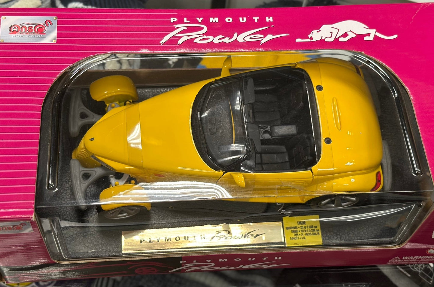 Plymouth Prowler Yellow Vintage Anson 1/18 | New - Product Image