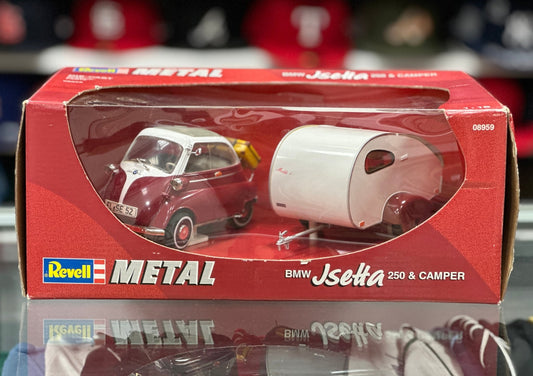 Revell BMW Isetta w/ Trailer Red/White 1/18 Scale Diecast Model Cars - Product Image
