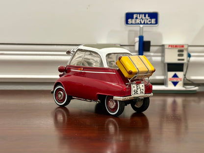 Revell BMW Isetta w/ Trailer Red/White 1/18 Scale Diecast Model Cars - Product Image