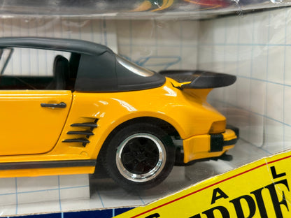 Revell Porsche 911 Turbo Cabriolet 'Slant Nose' Yellow 1/18 Scale Diecast Model Car | New - Product Image