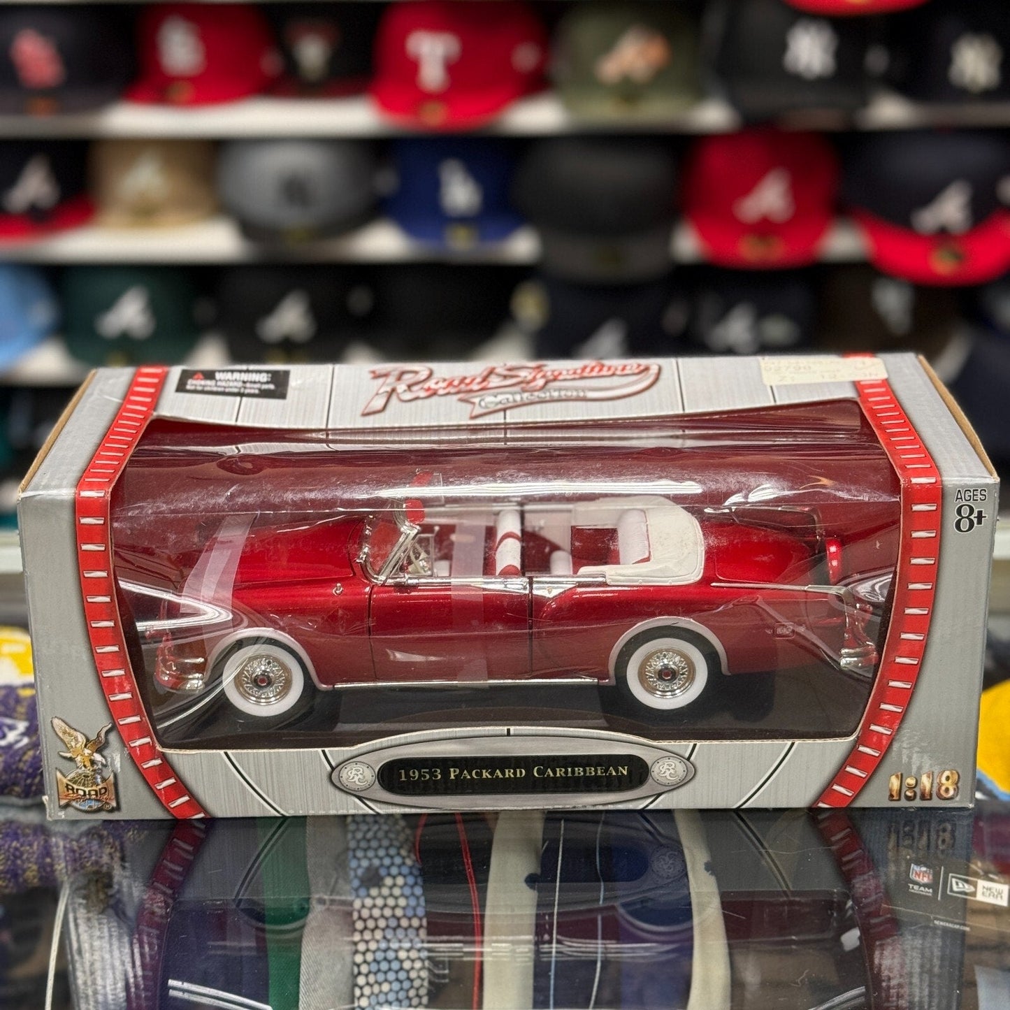 Road Signature 1953 Packard Caribbean Convertible Red 1/18 Scale Diecast Model Car | New - Product Image