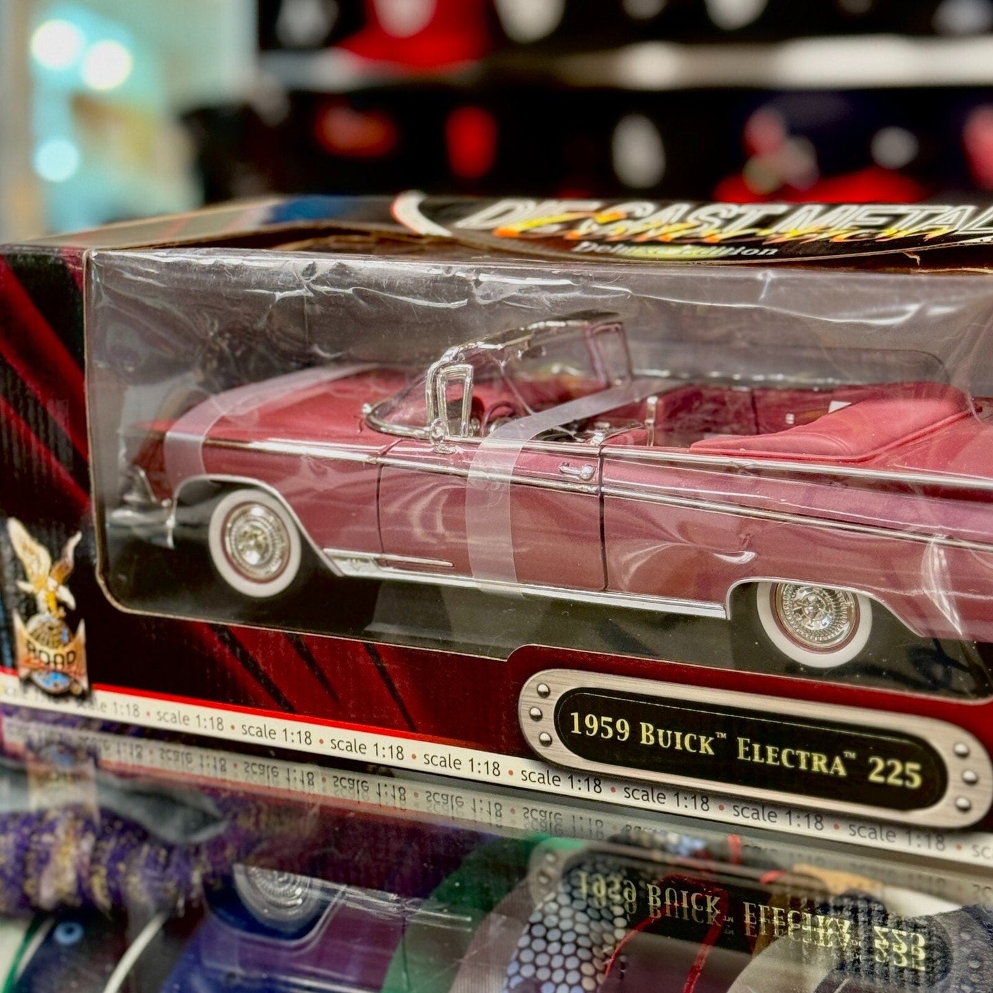 Road Signature 1959 Buick Electra 225 Convertible Ruby 1/18 Scale Diecast Model Car | New - Product Image