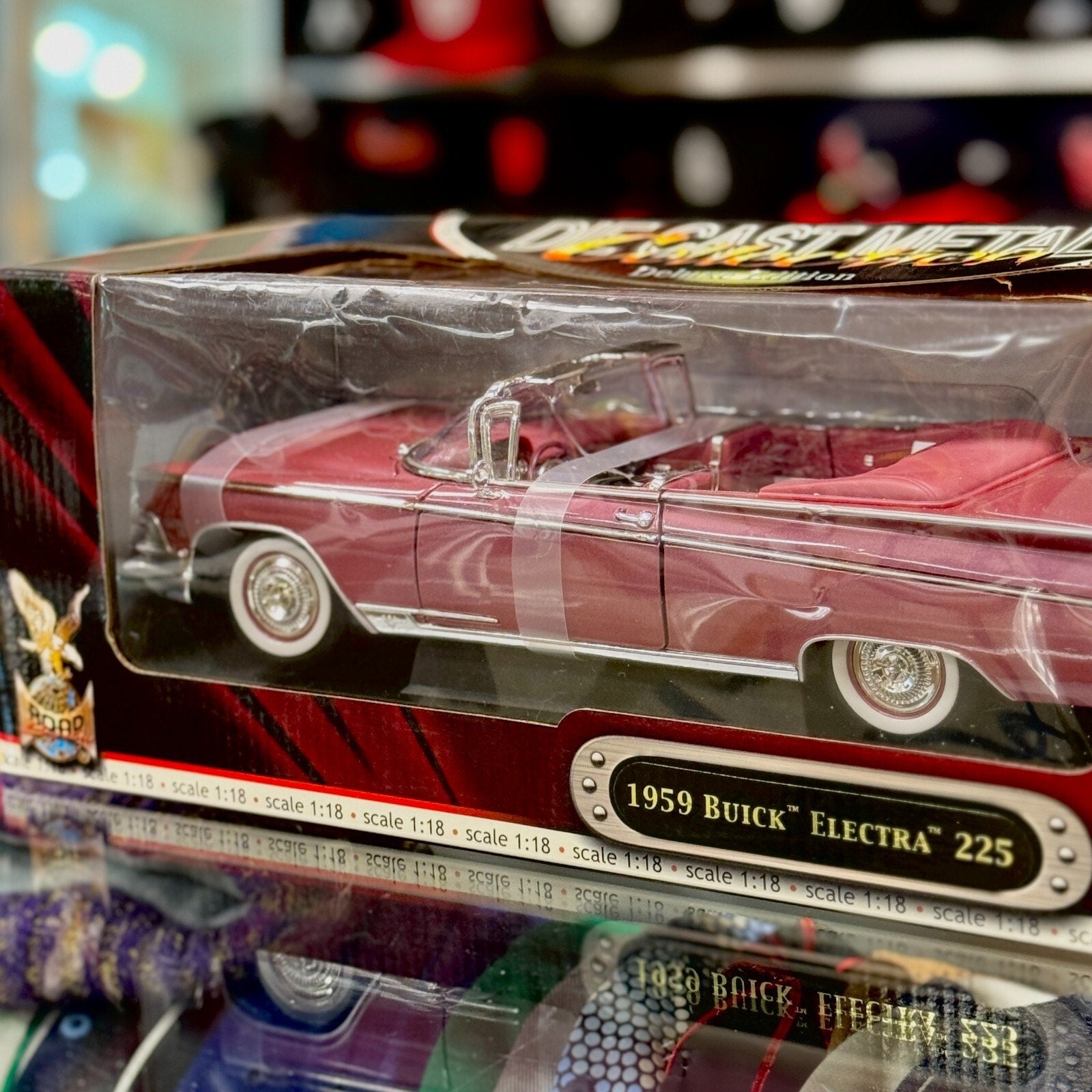 Road Signature 1959 Buick Electra 225 Convertible Ruby 1/18 Scale Diecast Model Car | New - Product Image