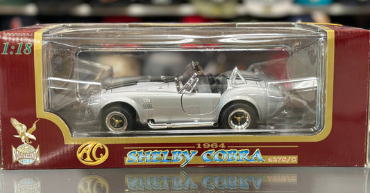 Road Signature 1964 Ford Shelby Cobra 427 S/C Silver 1/18 Scale Diecast Model Car | New - Product Image