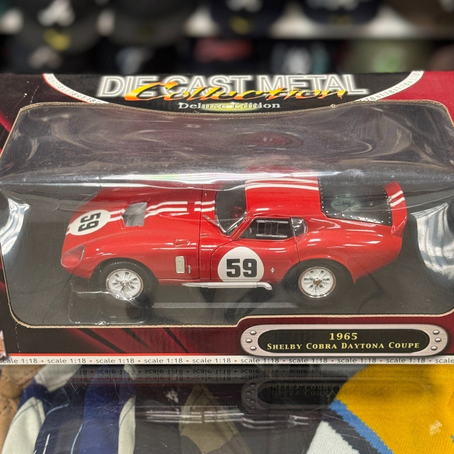Road Signature 1965 Shelby Cobra Daytona Coupe Red 1/18 Scale Diecast Model Car - Product Image