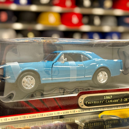 Road Signature 1967 Chevrolet Camaro Z/28 Blue 1/18 Scale Diecast Model Car | New - Product Image