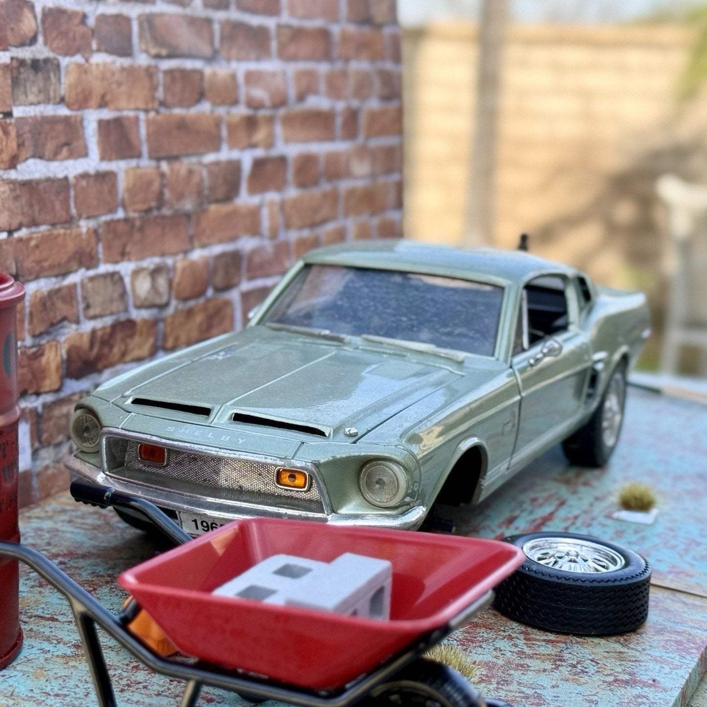Road Signature 1968 Ford Mustang Shelby GT 500K 1/18 Scale Diecast Model Car | Parts Car - Product Image
