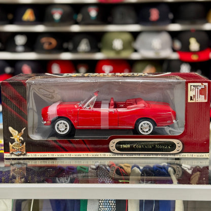 Road Signature 1969 Chevrolet Corvair Monza Convertible Red 1/18 Scale Diecast Model Car | New - Product Image